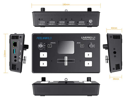 Multi Format Video Mixer Switcher