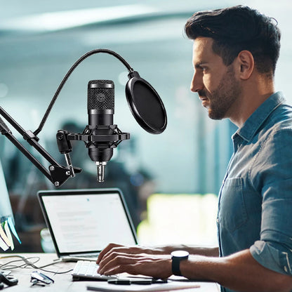 BM800 Podcast Audio Mixer + Mic Set