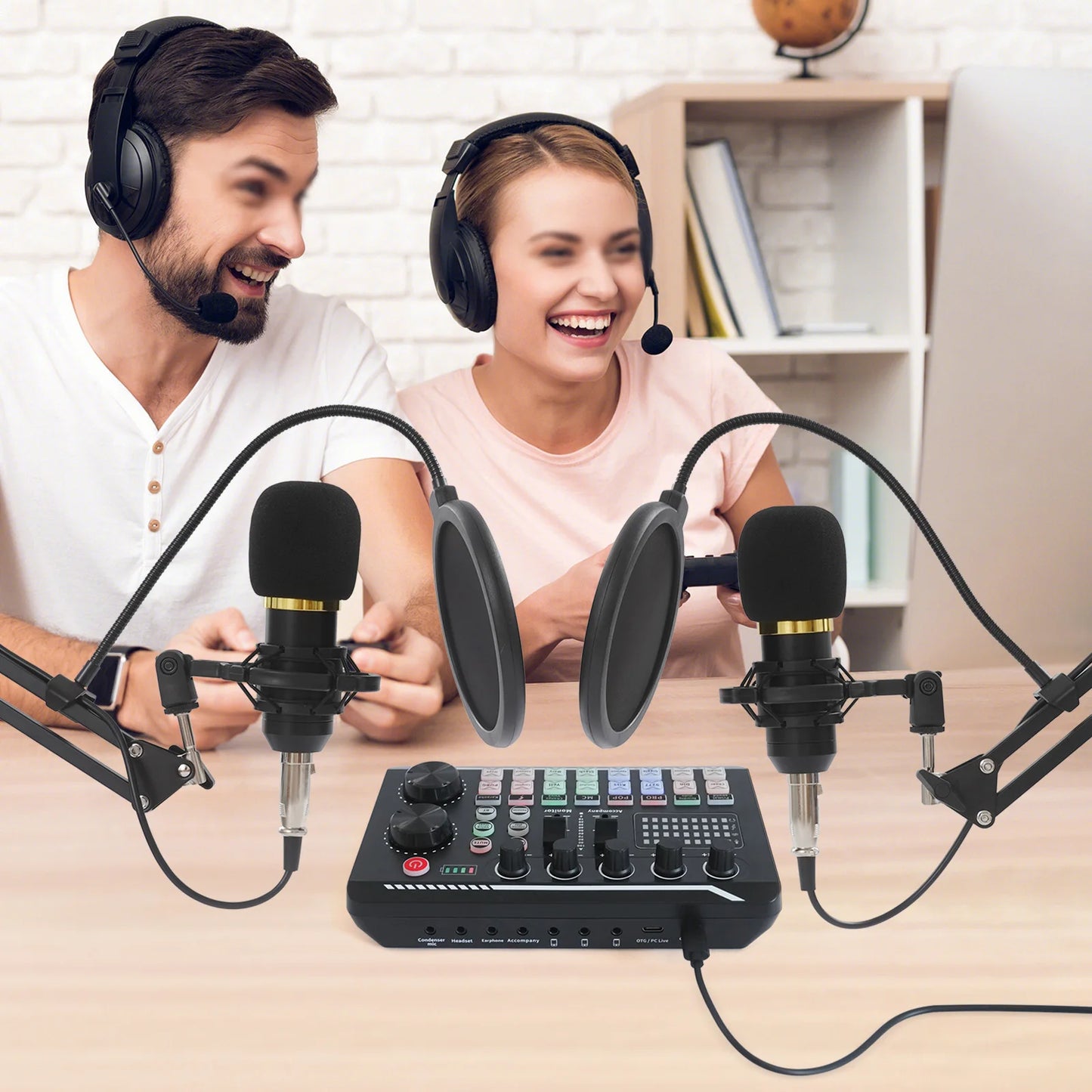 6-8 h F998 Max audio mixer BM800 microphones Podcast Equipment Bundle Wide Device Compatibility For YouTube Recording Live Broad