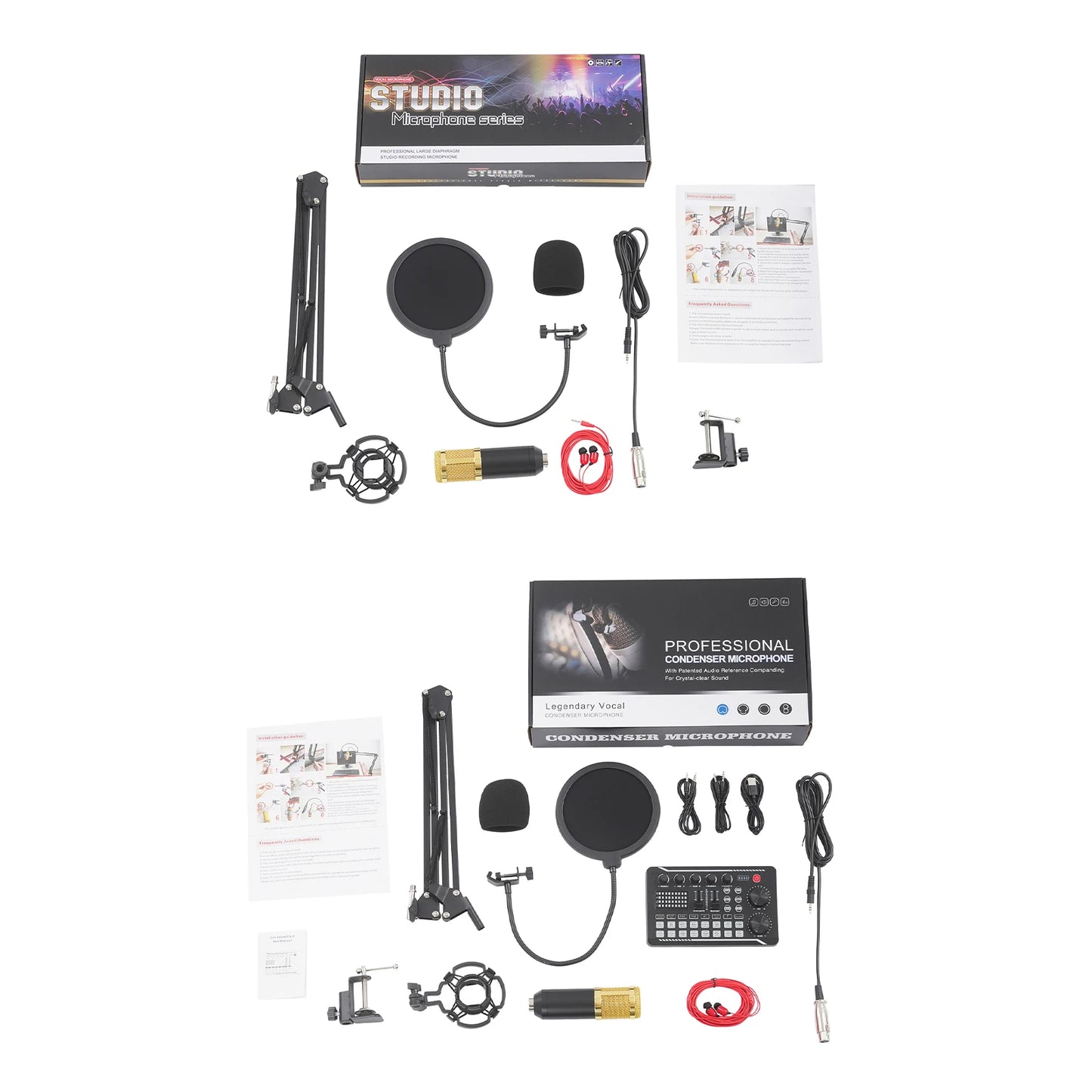 6-8 h F998 Max audio mixer BM800 microphones Podcast Equipment Bundle Wide Device Compatibility For YouTube Recording Live Broad