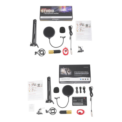 6-8 h F998 Max audio mixer BM800 microphones Podcast Equipment Bundle Wide Device Compatibility For YouTube Recording Live Broad