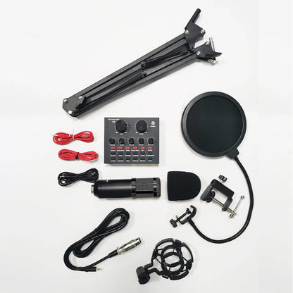 BM800 Podcast Audio Mixer + Mic Set