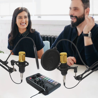 6-8 h F998 Max audio mixer BM800 microphones Podcast Equipment Bundle Wide Device Compatibility For YouTube Recording Live Broad