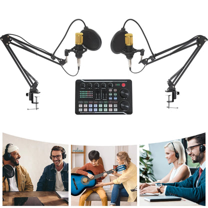 6-8 h F998 Max audio mixer BM800 microphones Podcast Equipment Bundle Wide Device Compatibility For YouTube Recording Live Broad